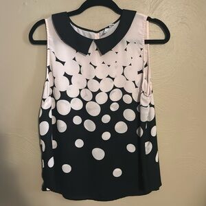 Elle Polka Dot Blouse Women’s Size Large